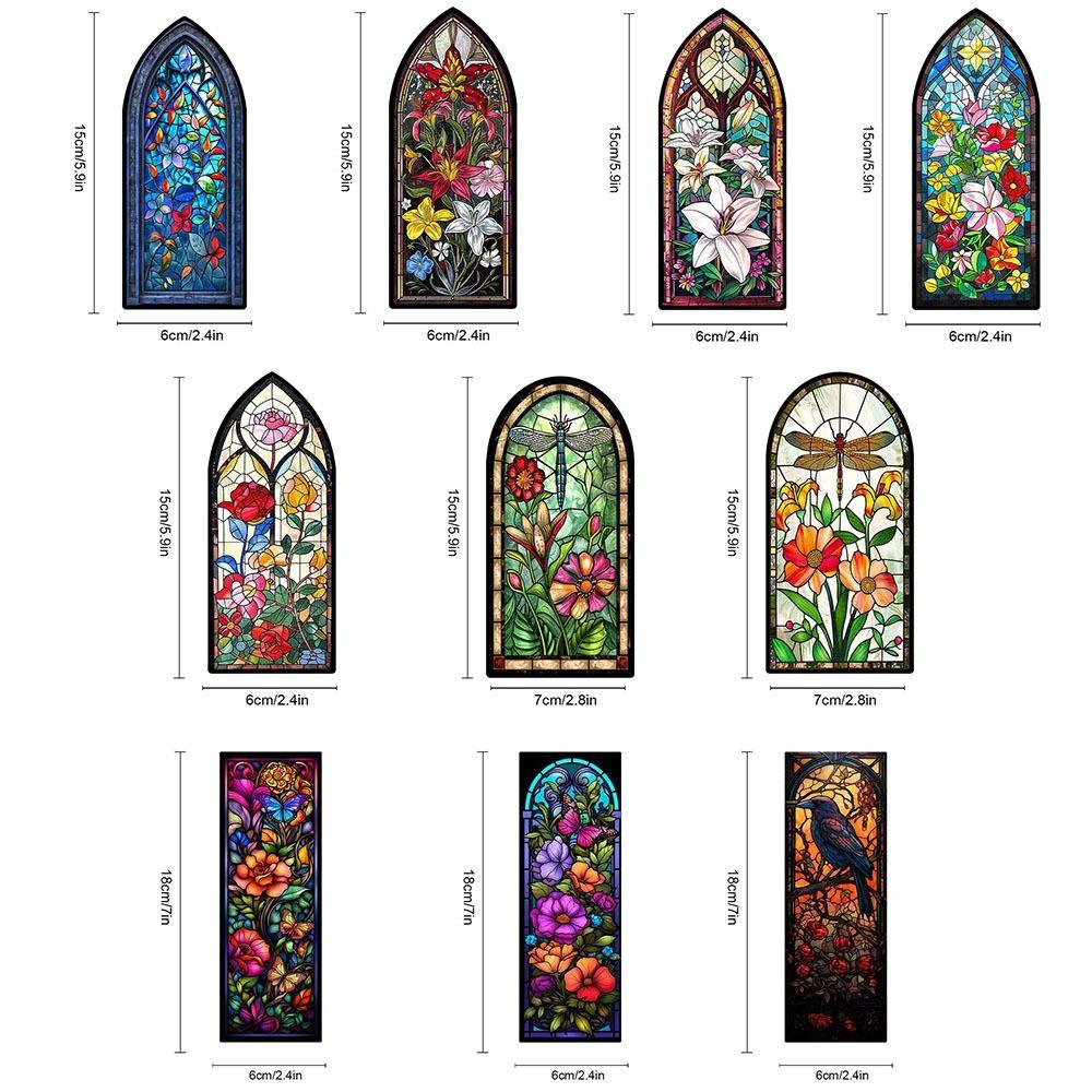 Translucent Stained Window Bookmark Hand Account Decoration Pagination Mark Home Decor