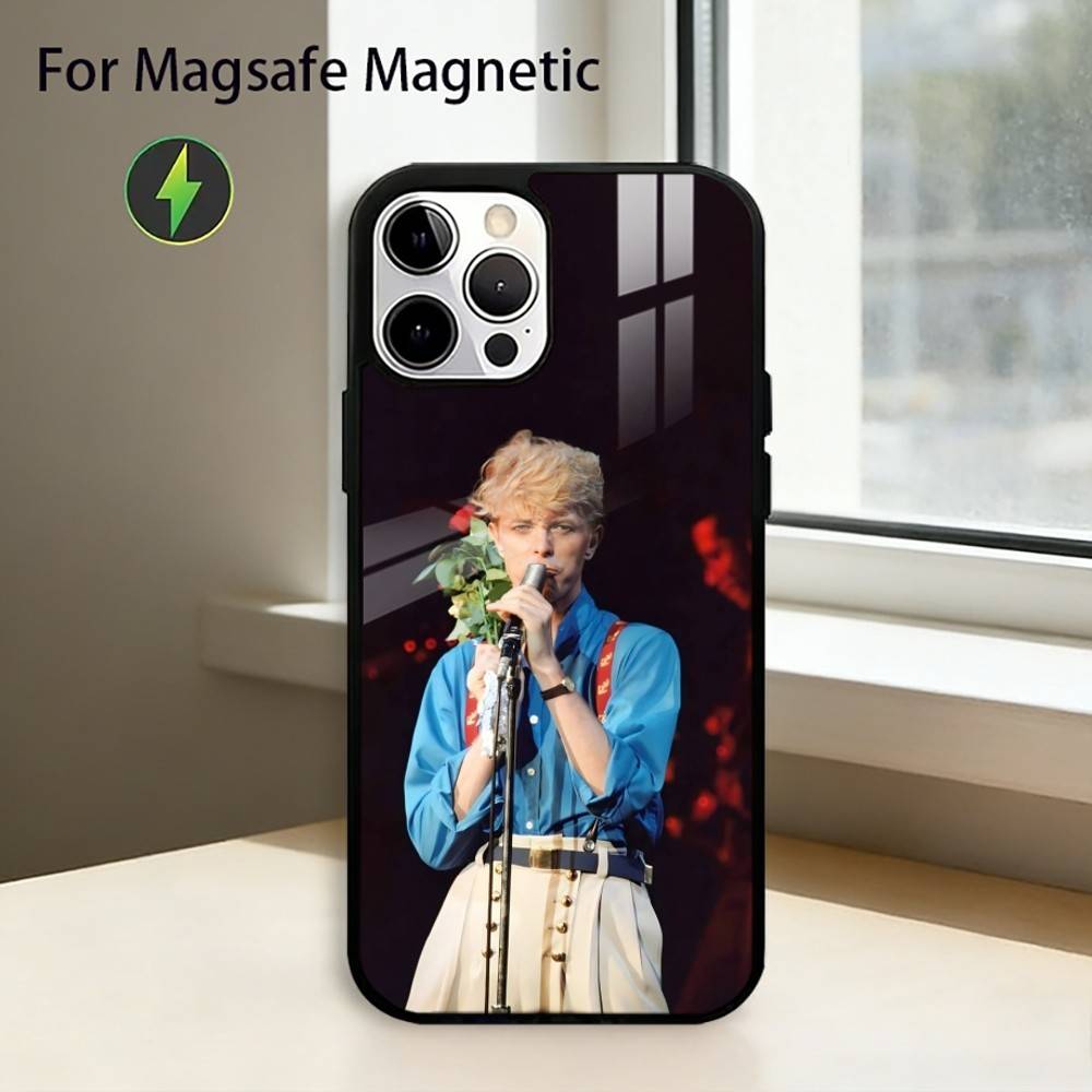 

Singer D-David Bowie Phone Case For iPhone17,16,15,14,13,12,11 Plus,Pro Magnetic with Magsafe Wireless Charging iPhone11