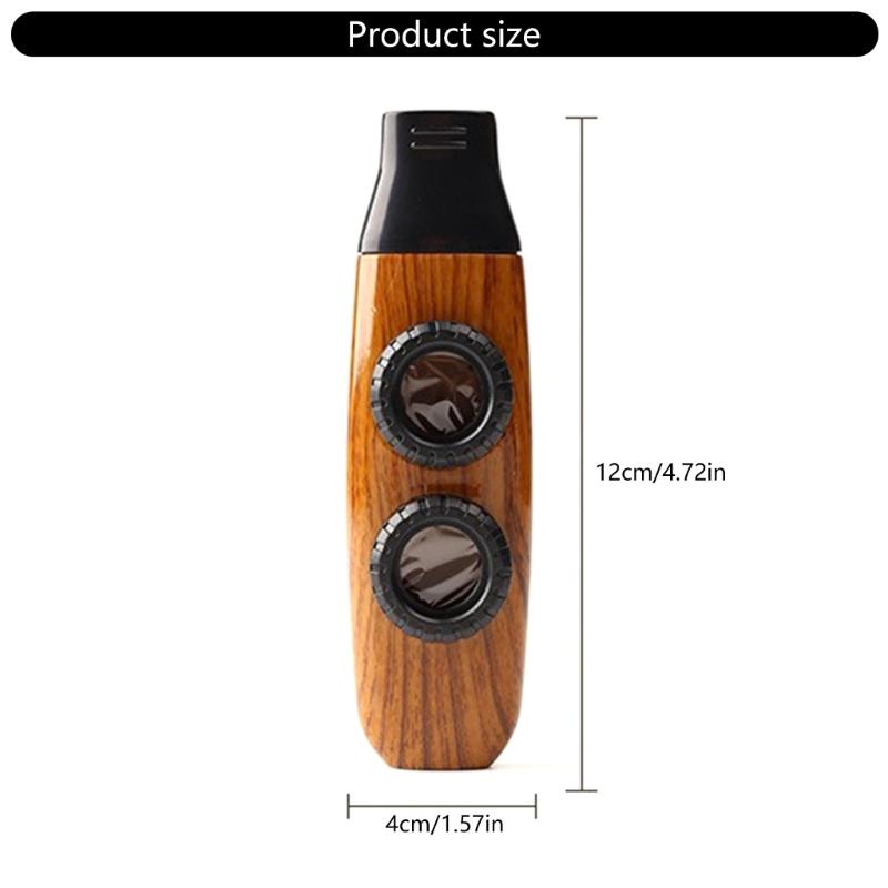 ABS Double Membranes Kazoo Portable Double Hole Kazoo Accompaniment Musical Instrument Gift for Child and Adult