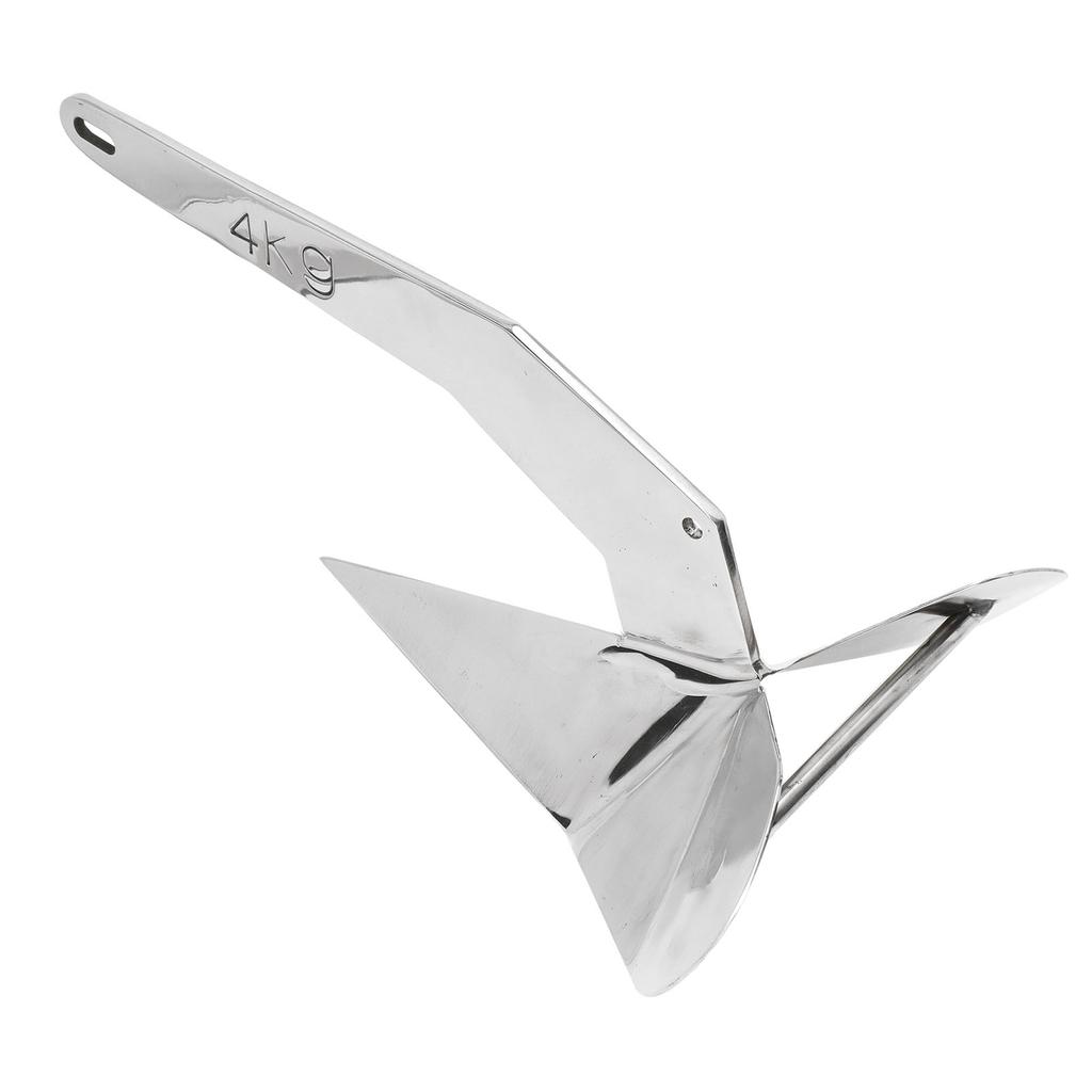 Delta Style Boat Anchor 4KG Triangle Wing Type Plow Anchor for Boat Mooring On The Beach