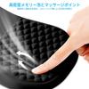 PhyiFlbey Mouse Pad with Wrist Integrated Wrist Massage Dot Pain Relief for Wrist Memory Black Support, Rest, Design, Pain, Foam, Ergonomic, Non-Slip,