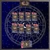 Premium Velvet Tarot Cloth with with Star and Pentagram Rose New and Rose Perfect for Card Games and Fortune Telling Large, Matte, 4949cm, Non-Slip,