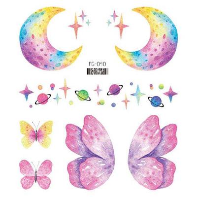 Wrist Neck Glitter Butterfly Body Art Flowers Tattoo Stickers Temporary Tattoos Butterfly Tattoo Stickers Wings Fake Tattoo