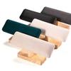 1pc Wooden Base T-Shaped PU Leather / Velvet Bracelet Display Rack Bangle Watch Hairband Jewelry Storage Stand Holder Organizer
