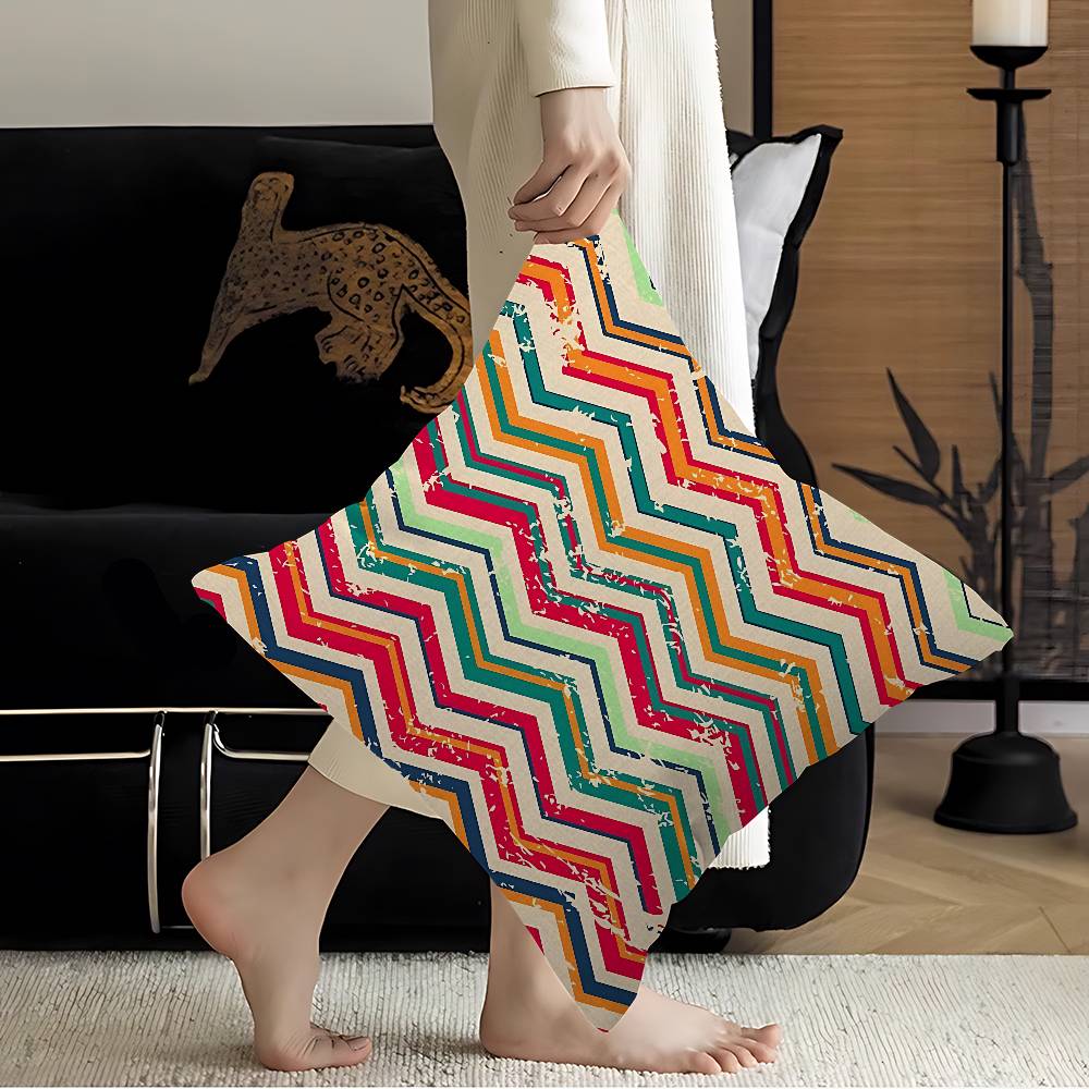 Geometric Zig Zag Wave Cushion Cover Polyester Sofa Cushions Decorative Throw Pillows Home Decoration Pillowcover