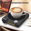 2026 New Thermostatic Cup Mat Coffee Heating Cup Mat Speed Heating Timer 9-speed Knob Control Dormitory Home Gift Cup Mat