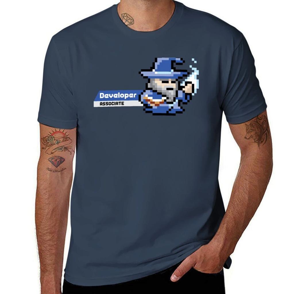 8bit AWS Certified Developer Associate TShirt Quick Dry Training Short Sleeve Tee