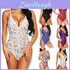 Lace Stretch Women Bodysuit Lingerie Sleeveless V Neck Top Jumpsuit Vest S3xl