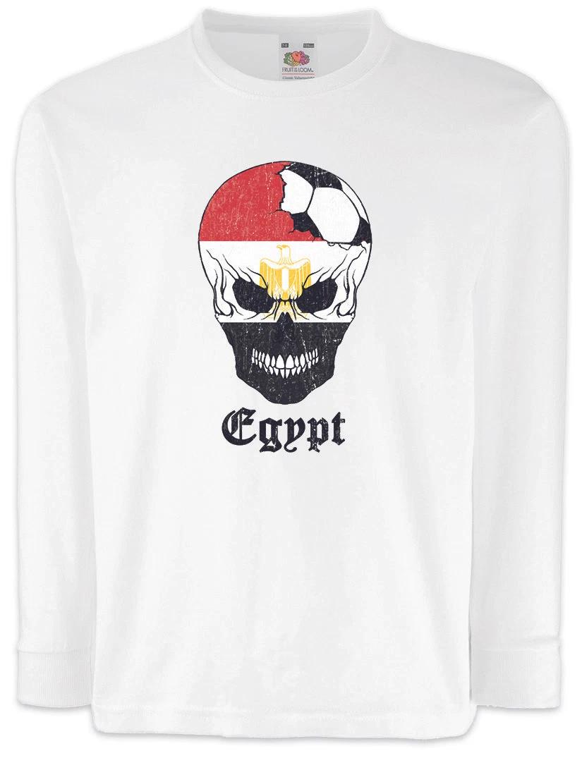 Egypt Football Comet Kinder Langarm kids boys T-Shirt ägyptische Flagge Fußball Ägypten 110