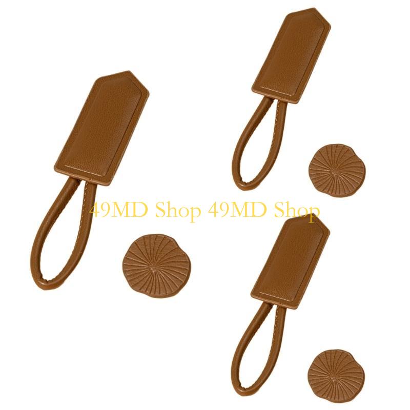 49MD 3pack Windbreaker Coat Button Children's Horn Leather Buckles Buttons for Versatiles Fashion Applications