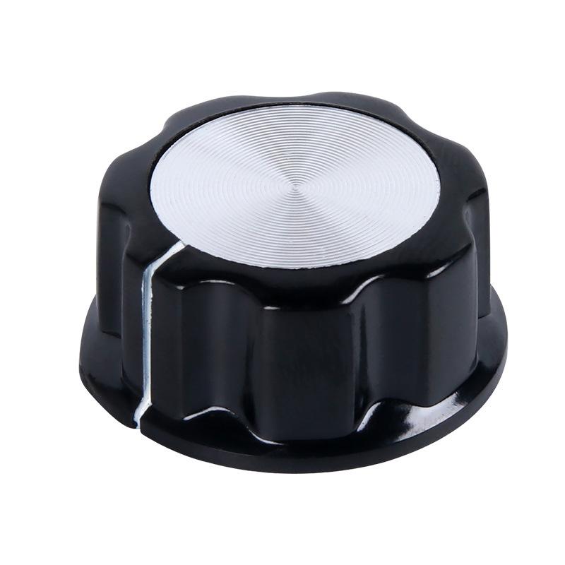 6mm Inner Hole Bakelite Potentiometer Volume Knob - Audio Adjustment Knob with Scale and Cap
