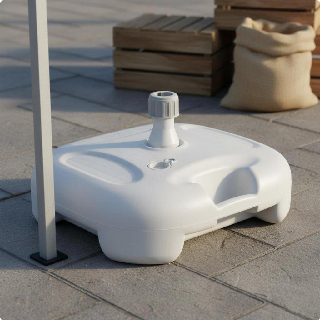 Wasserbefüllbare Sonnenschirmbasis Windbeständig Robust Sonnenschirmgewicht Universell Passend Tragbar Terrasse