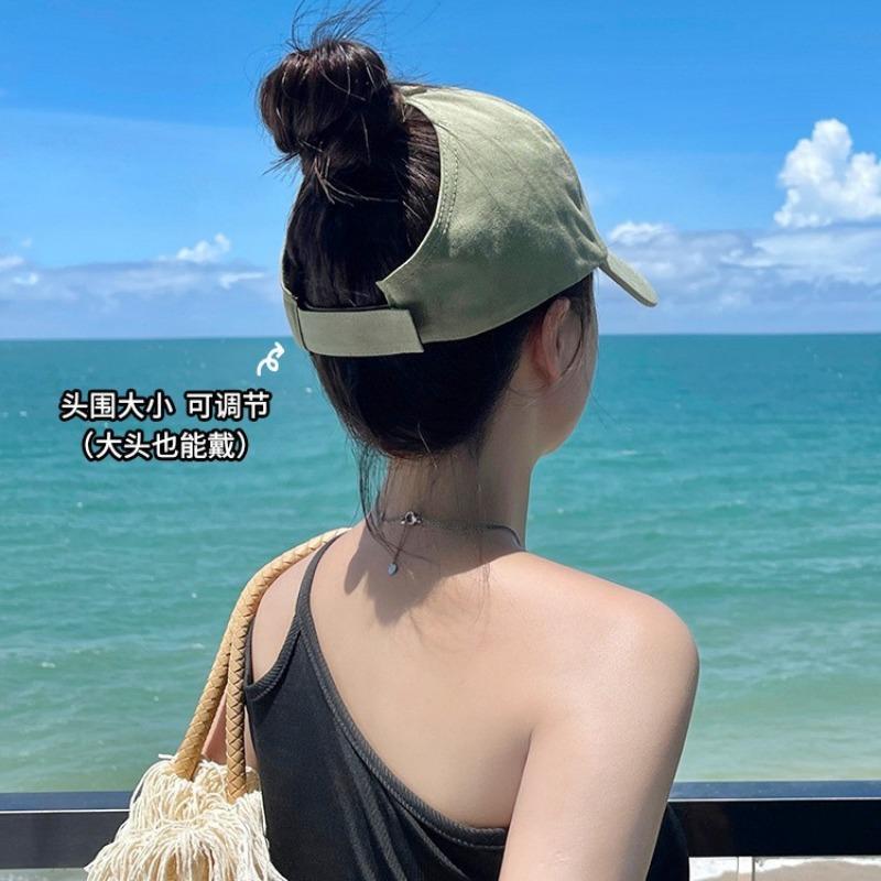 Hat Women's New Summer Duck Tongue Baseball Cap Half-empty Top Can Be Tied High Ponytail Sunshade Sports Sunscreen Hat Sun Hat