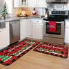 Cross-border Christmas Holiday Anti-Slip, Dirt-Resistant Kitchen Floor Mats – Long, Oil-Absorbing, Decorative Door Foot Mats