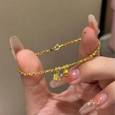 Das gleiche Maiglöckchen-Armband für Damen, leichter Luxus, Nische, Retro, nationaler Stil, Temperament, elastisches Seil, Schmuck