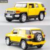 1/32 Scale Toyota FG Cruzer Game DICAST Multi-purpose Sports Car Model with Rear Trailer Model That Can Open The Door Group As A Gift for Young Boys