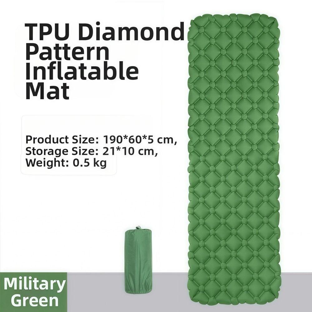 40D Nylon TPU Camping Mats Ultralight Sleeping Mattress Bed Outdoor Travel