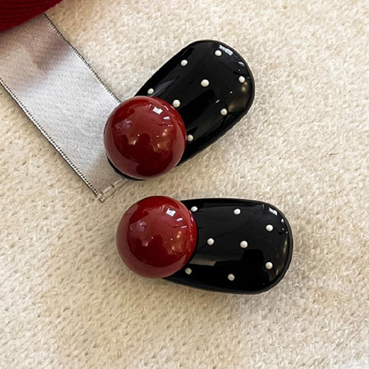 2pack Stylish Heart Shape Hair Clip Colorful Hair Barrettes Trendy Comfortable Hairpin Hair Accessories