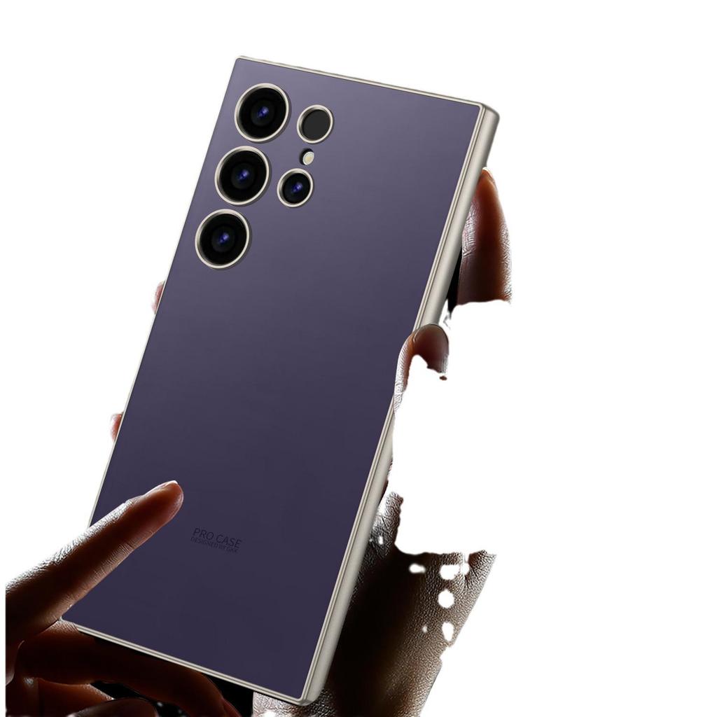 Samsung S24 Ultra Fashionable Skin-Feel Case: Electroplated Soft Edge, Ultra-Thin Protective Cover