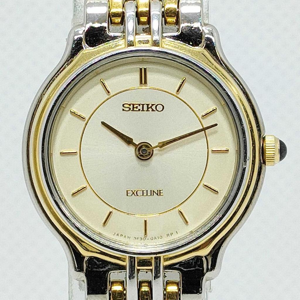 [USED] 460 Free Shipping Battery Replaced SEIKO EXILINE Watch