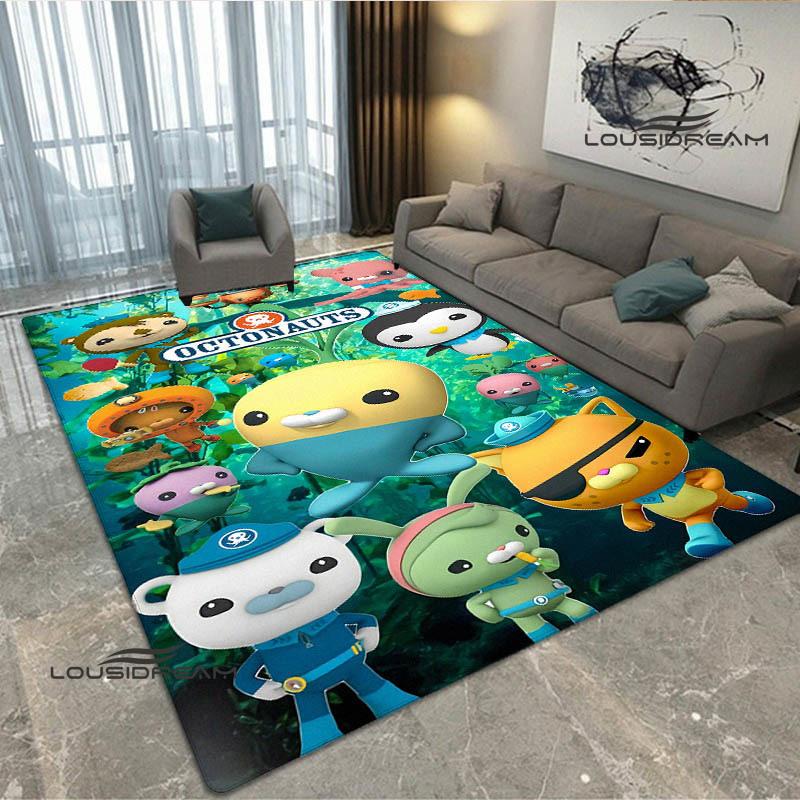 3D The-Octonauts cartoon printed carpet Living room bedroom non-slip carpets Yoga mat Outdoor carpet kawaii rug birthday gift