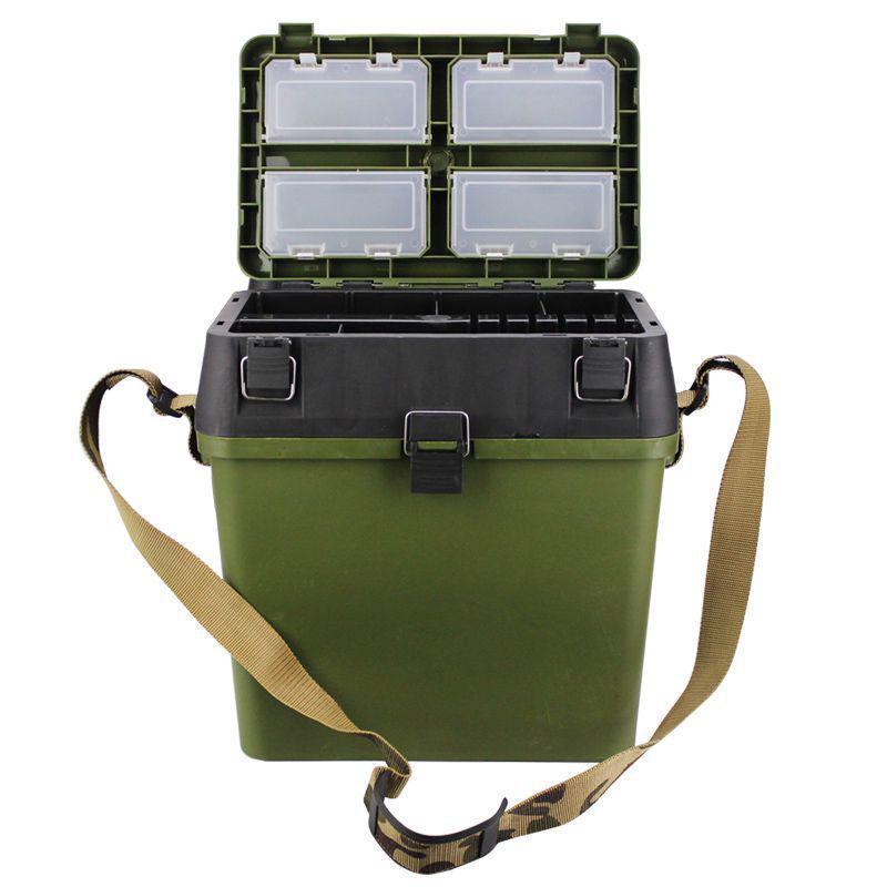 A1R Durable Multifunctional Fishing Box: Lightweight, Wear-Resistant, Drop-Resistant, with Seat Function.