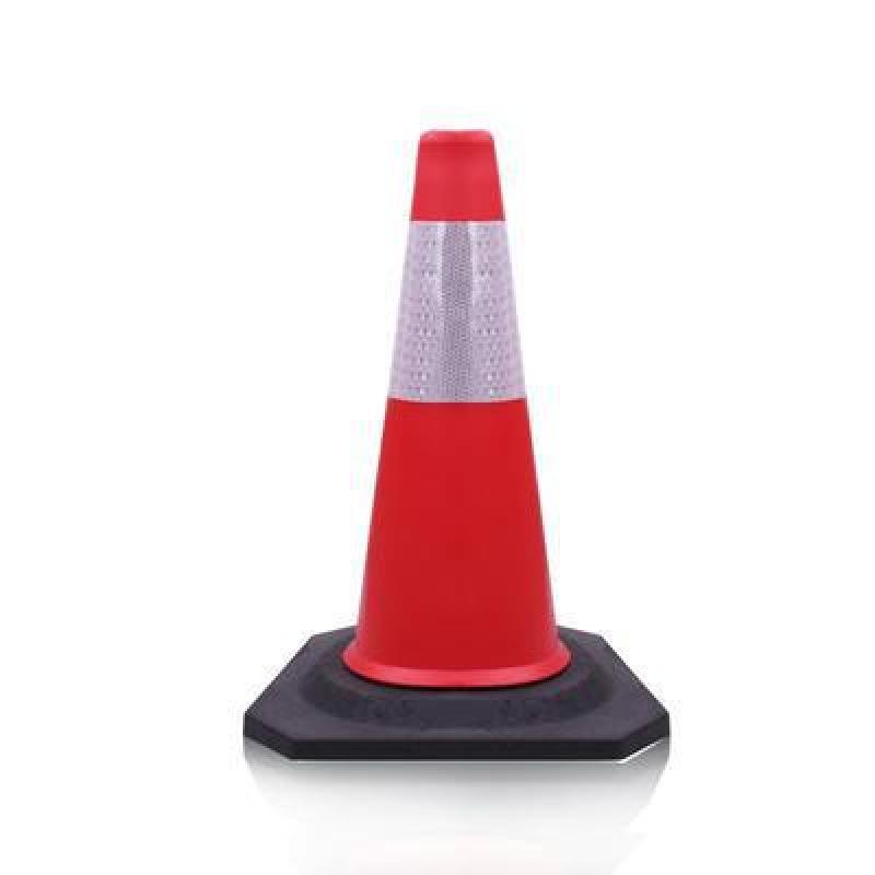 EVA 70cm Uncrushable Reflective Traffic Cone - Red
