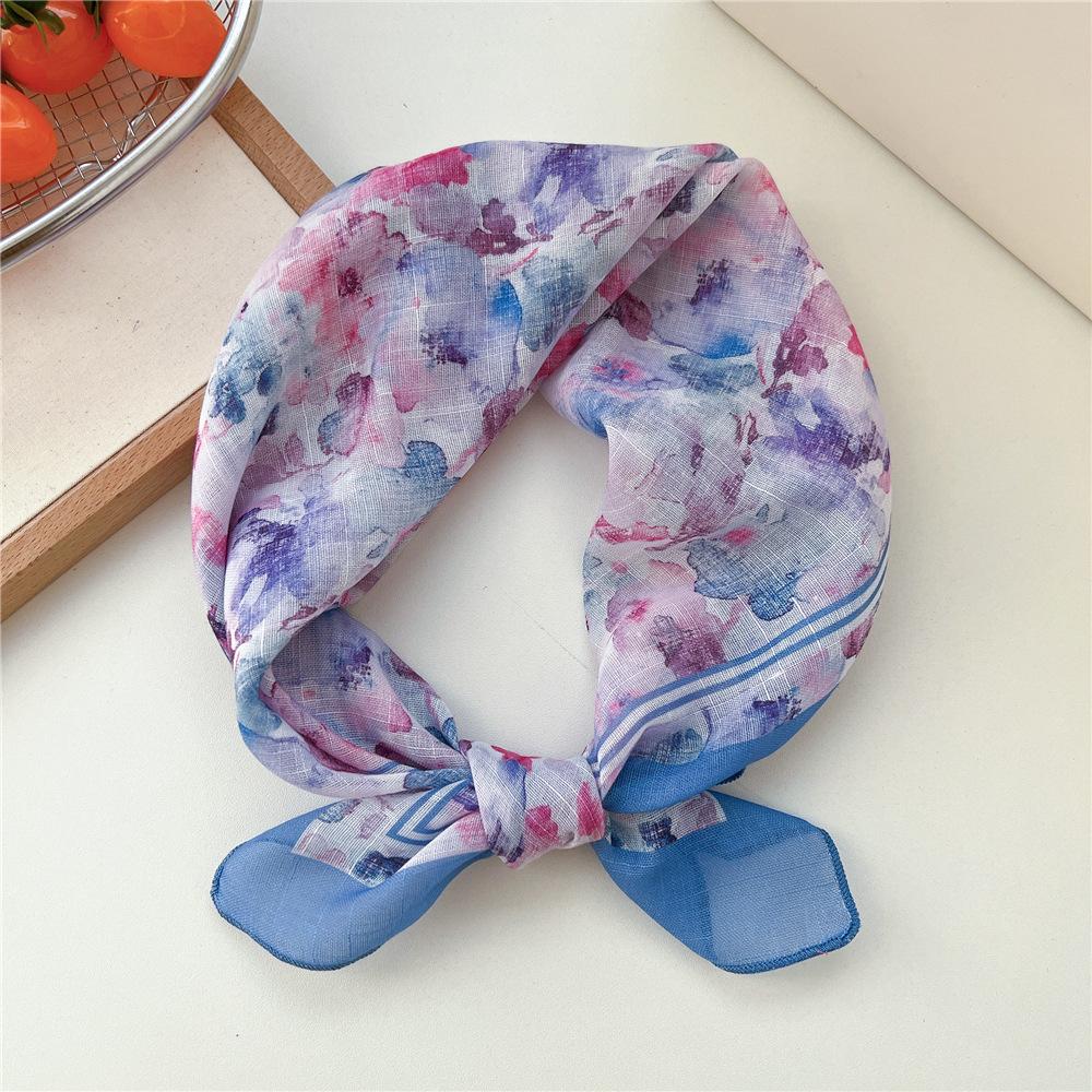 55cm Hair Scarf Cotton Square Scarf Hairband Headband Hairscarf Headscarf Turban Shawl Wrap Bandanas