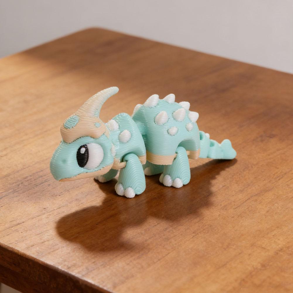 3D-gedruckte niedliche Eierschalen-Dinosaurier-Babyfigur Bewegliche Gelenke Realistische Augen Mehrfarbiger Spinosaurus Heim-Büro-Schreibtischdekor Kindergeschenk