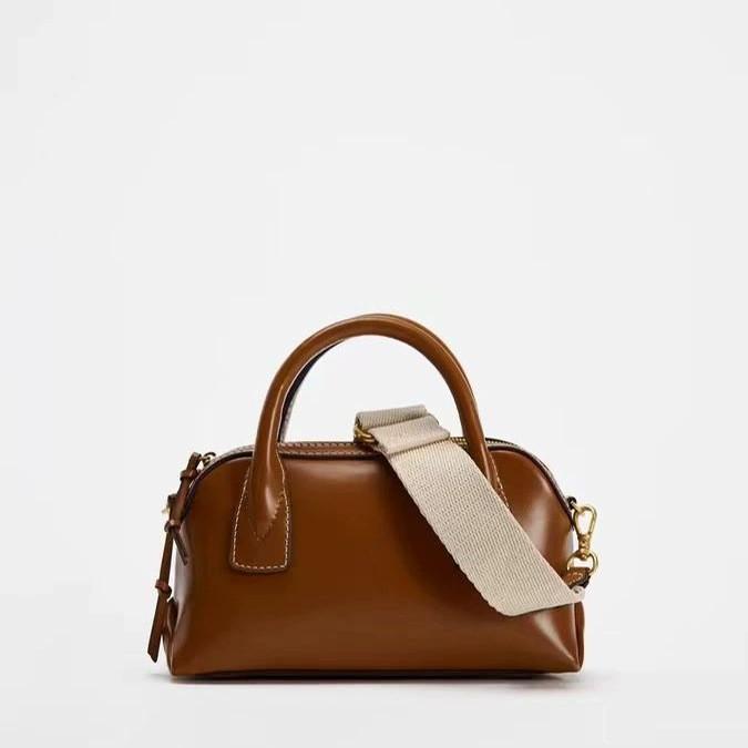 Spanish Women'S Bags Niche Bowling Bags Fashion Versatile Messenger Handbags Trend