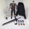 16cm Anime Berserk Guts Black Swordsman #359 Repainted Edition Action Figure Pvc Desktop Model Ornaments Toy Birthday Gift