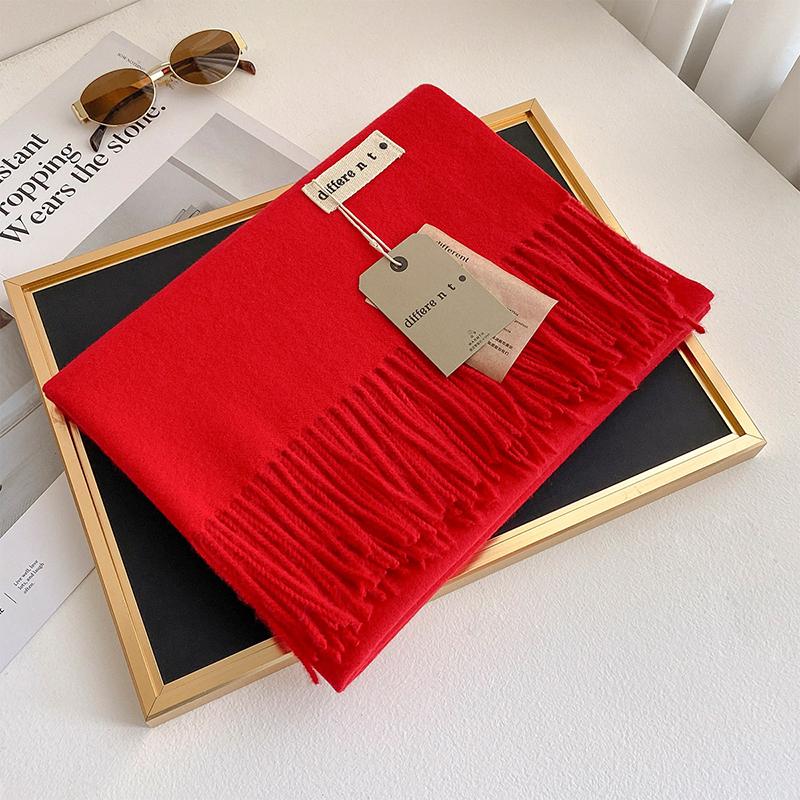 45 Color Winter Scarf For Women Long Warm Cashmere Scarves Hijab Solid Lady Shawl Wrap Female Pashmina Bandana Head Stole