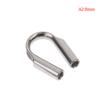 304 Stainless Steel M2 to M8 Silver Cable Wire Rope Clamp Thimbles Rigging Hardware Chicken Heart Ring Fixing Workpiece