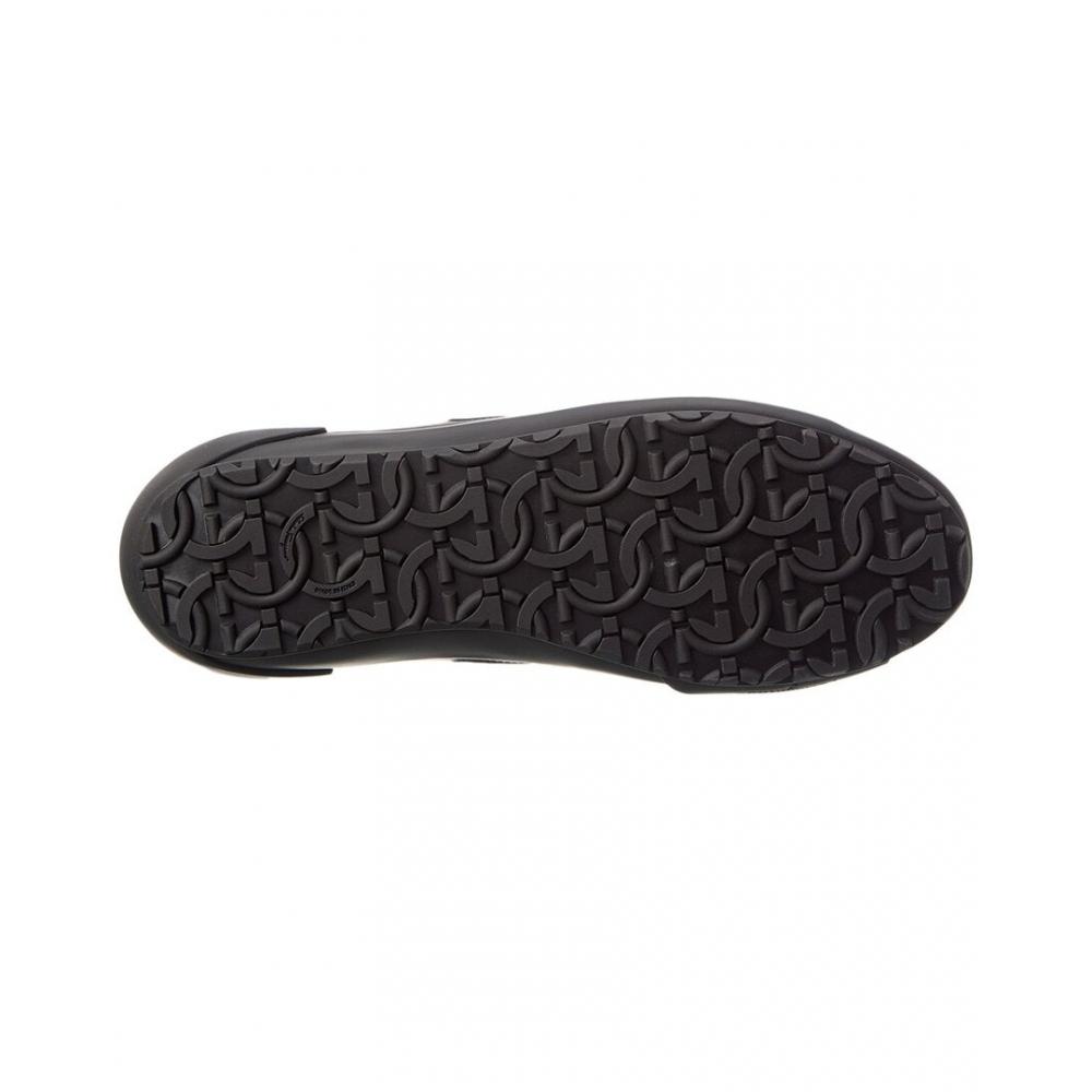 Salvatore Ferragamo Ferragamo Nile Leather Sneaker Black