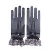 Elegant Ladies Short Lace Gloves Sheer Fishn Net Prom Party Gloves Female's Fashionable Soild Color Full-finger Mittens