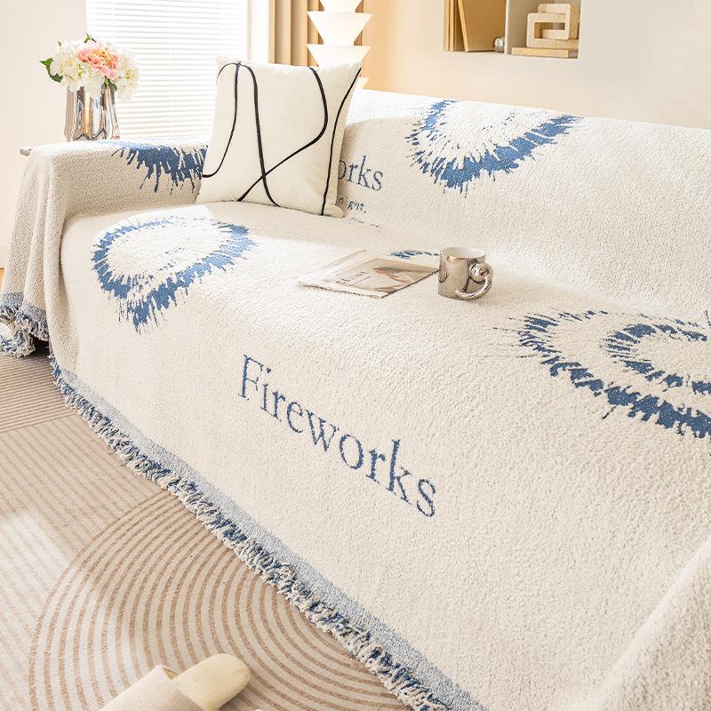 

Полотенце для дивана из шенилла, новое универсальное универсальное одеяло Four Seasons, простая современная диванная подушка, универсальное универсальное одеяло. 180*130cm