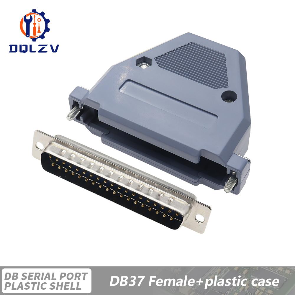 DB15 DB25 DB9 DB37 Parallel Serial Port Fmale/Male Solder Connector+Plastic Assemble Shell Cover 37 9 15PIN VGA Adapter