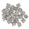 24pcs Alloy Vintage Beard Hair Beads Dreadlocks Hair Braiding Beads Jewelry Making Beads