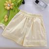Girls' 2-Piece Cotton Set - Summer Baby Girl Flower Pattern Top+white Shorts Cute Casual Outfit S-XXL