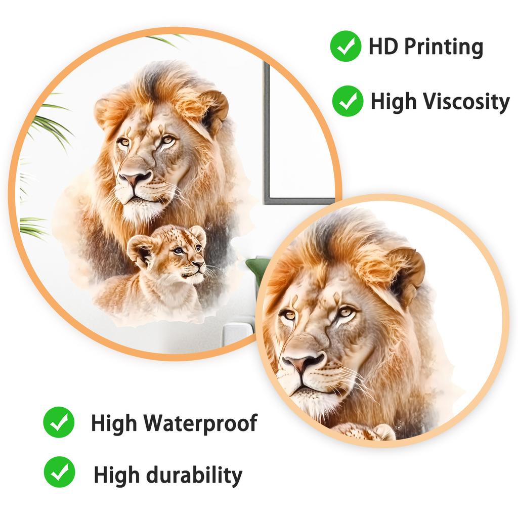 Cartoon Panda Löwe Zebra Tier Tapete Selbstklebend Abnehmbar für Kinderzimmer Kinderzimmer Schlafzimmer Wohnzimmer