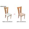 Office Home Square Chair Cushion Cover With Elastic Arched Seat Protector For Modern Style Decor