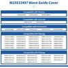 W10533497 3021428 Microwave Inlet Cover Replacement Compatible with Whirlpool Maytag WMH73521CW YMMV4205FW, WPW10533497 Microwave Oven Wave Guide