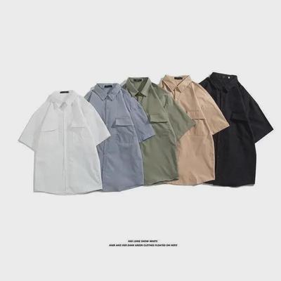Japanese Style Short-Sleeved Slim Shirt - Summer College Fashion
