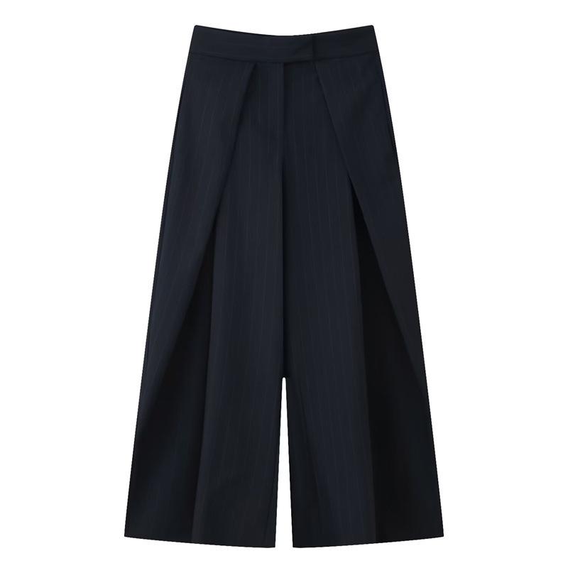 European & American Retro Style Women's Loose Wide-Leg Pants with Pleats - 2025 Collection