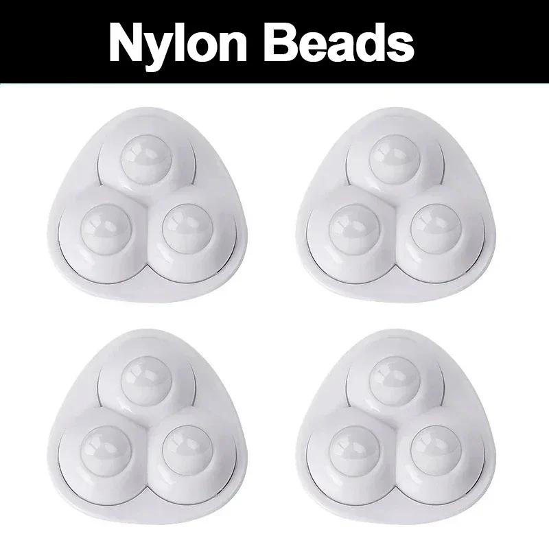 4/8 Stück Mini-Lenkrollen, selbstklebend, universelles Edelstahl-Lenkrad, 360°-Drehscheibe für Möbel, Schrank, Müll