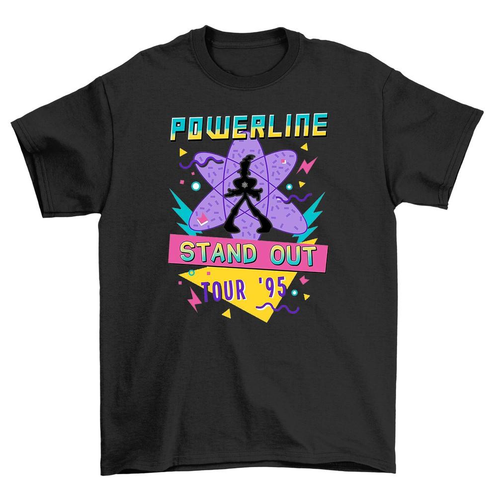 Tour 95 Stand Out T-shirt - Retro Vibes with Powerline Stand Out Design. Stand O