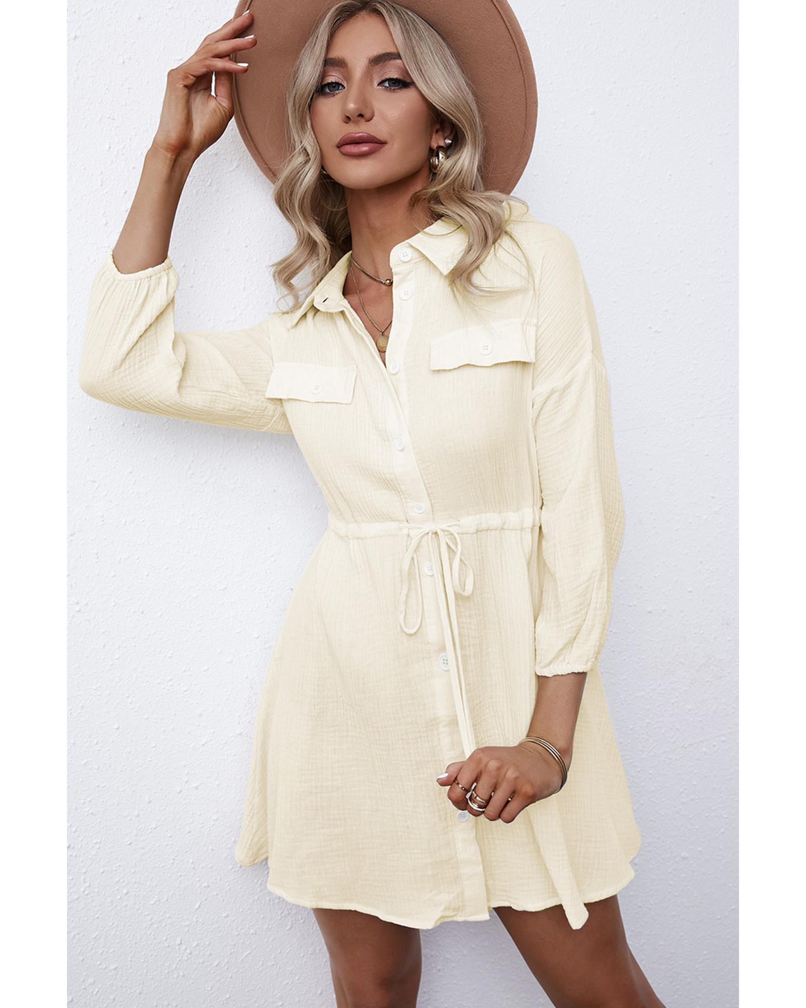 

Azura Exchange Tunic Shirt Dress M абрикосовий