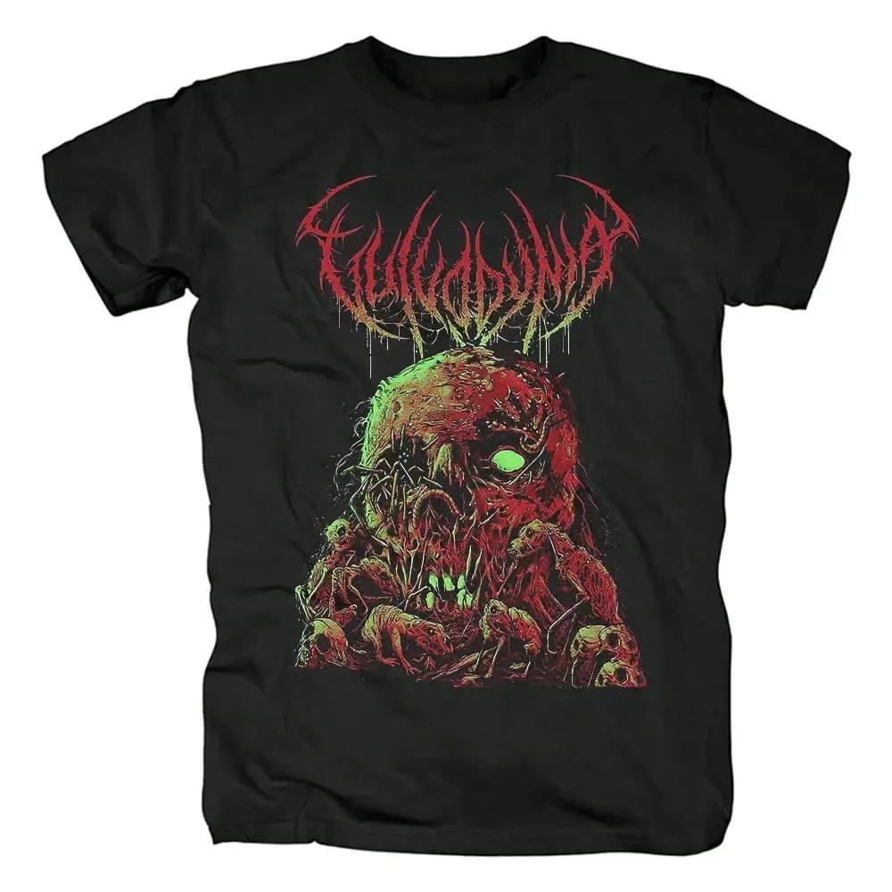 Vulvodynia Themed Tshirt South African Cruel Death Metal Band Global Tour Merch High Quality Cotton Hip Hop Short Sleeve Tee