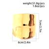 Punk Smooth Metal Wide Open Cuff Bracelets & Bangles For Women Vintage Gold Color Long Hand Bracelet Jewelry Gift
