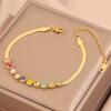 Popular bracelet, titanium steel does not fade, love zircon bracelet, high-end female light luxury niche bracelet, bracelet.